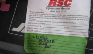 Equipment Tag